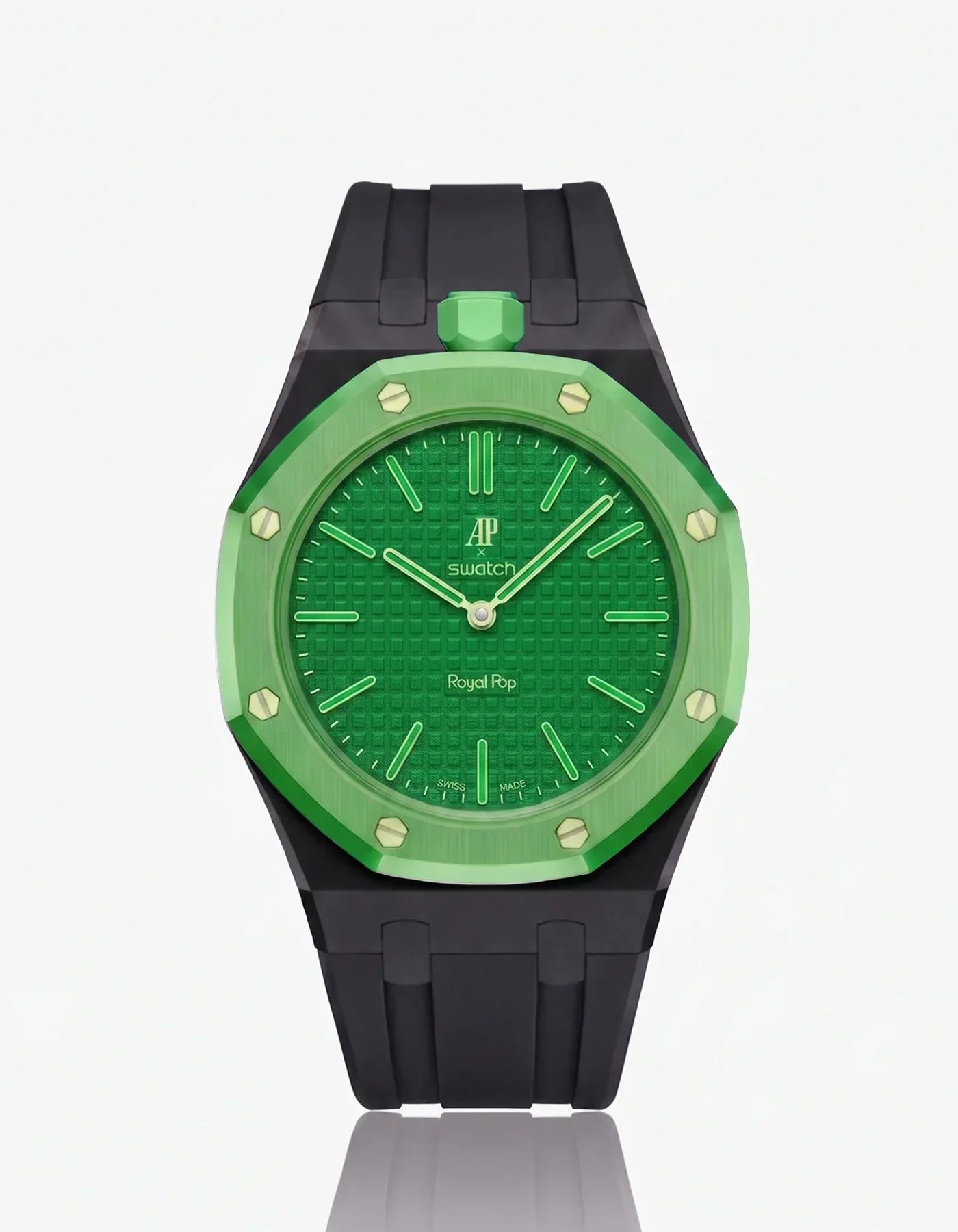 Silicone Strap & Case Royal Pop Green Eight(Customize Colors)