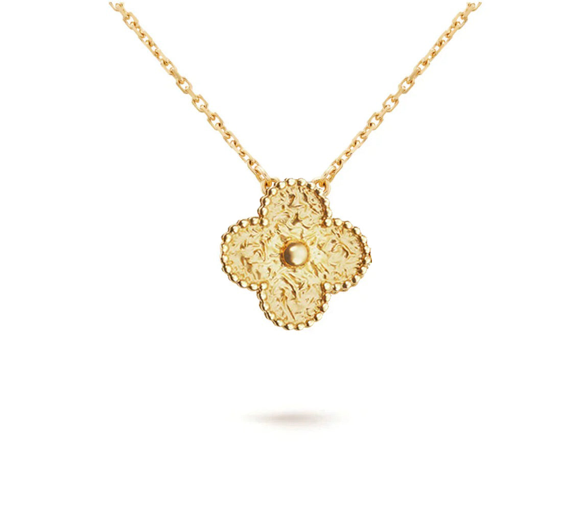 [Okajuri Jewelry] CLOVER 15MM SINGLE FLOWER NECKLACE COLLECTION