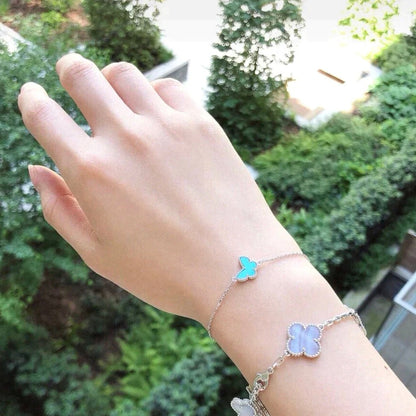 [Okajuri Jewelry]BUTTERFLY TURQUOISE BUTTERFLY BRACELET SILVER