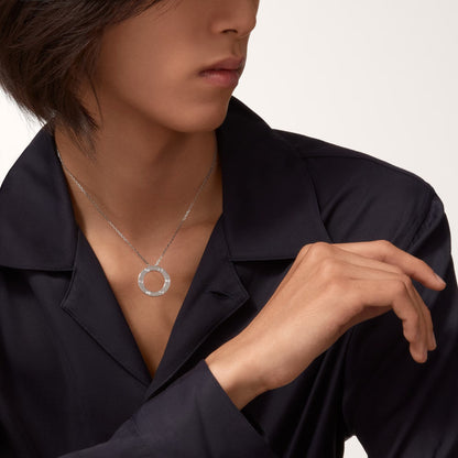 [Okajuri Jewelry] LOVE NECKLACE 16MM 3 DIAMONDS