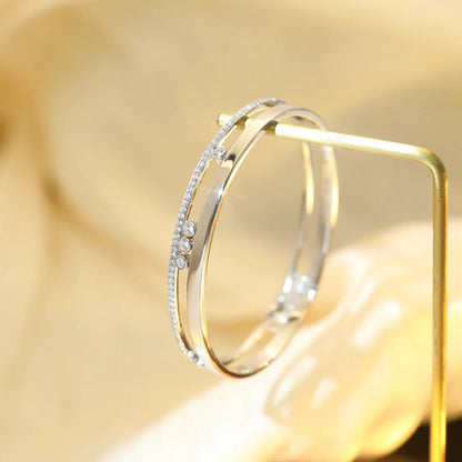 [Okajuri Jewelry]Move Romane Diamond Bangle Bracelet