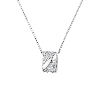 [Okajuri Jewelry]LIENS EVIDENCE DIAMOND PAVED NECKLACE