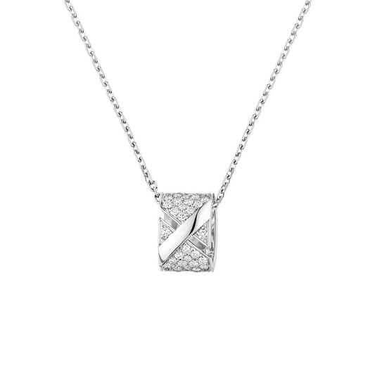 [Okajuri Jewelry]LIENS EVIDENCE DIAMOND PAVED NECKLACE