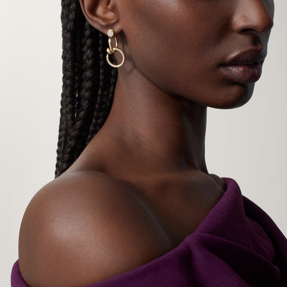 [Okajuri Jewelry] JUSTE FULL DIAMOND DOUBLE EARRINGS