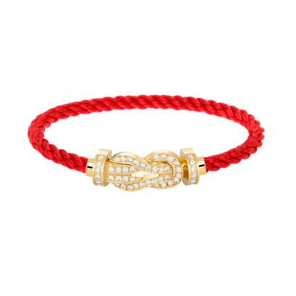 [Okajuri Jewelry] CHANCE LARGE 8 FIGURE BUCKLE FULLDIAMOND BRACELET GOLD