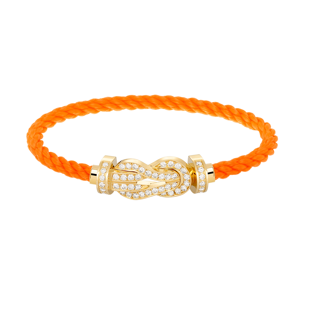[Okajuri Jewelry] CHANCE LARGE 8 FIGURE BUCKLE FULLDIAMOND BRACELET GOLD