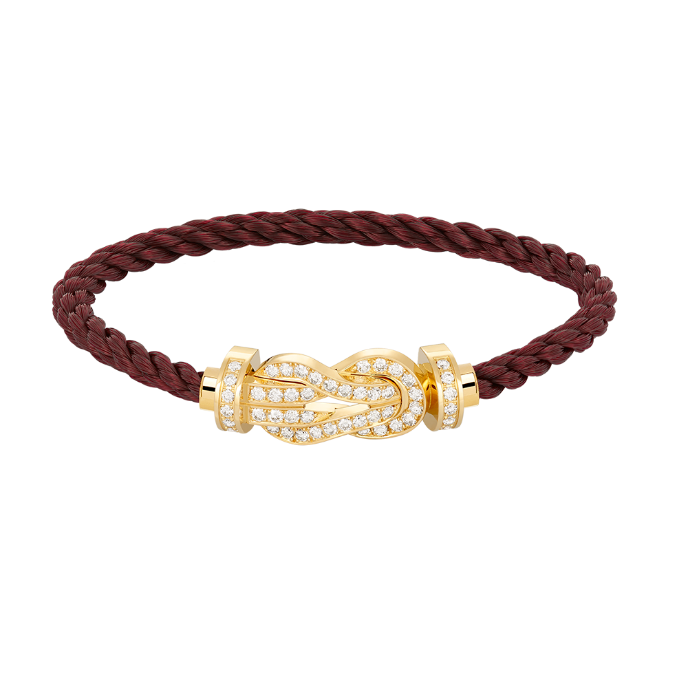 [Okajuri Jewelry] CHANCE LARGE 8 FIGURE BUCKLE FULLDIAMOND BRACELET GOLD