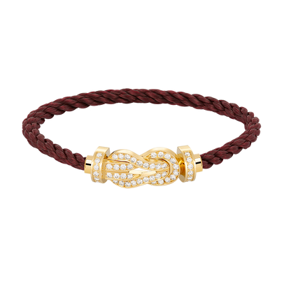 [Okajuri Jewelry] CHANCE LARGE 8 FIGURE BUCKLE FULLDIAMOND BRACELET GOLD