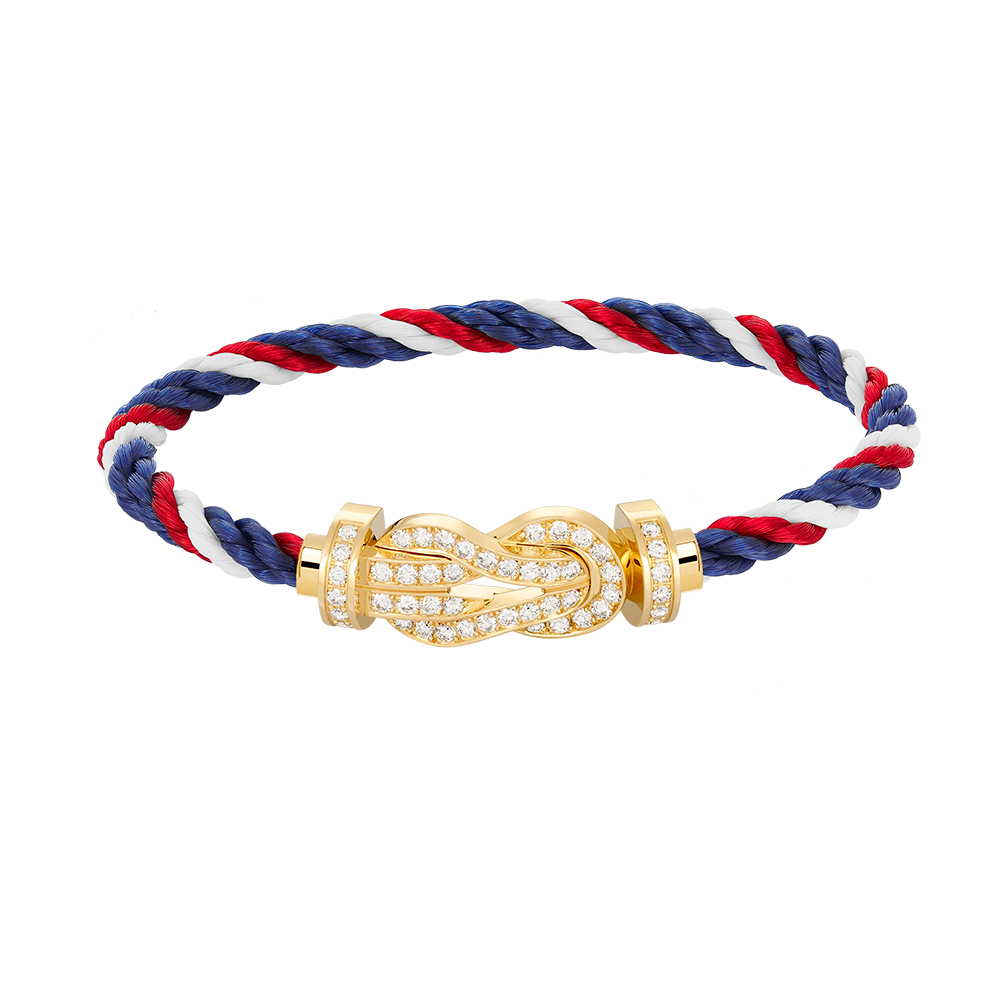 [Okajuri Jewelry] CHANCE LARGE 8 FIGURE BUCKLE FULLDIAMOND BRACELET GOLD