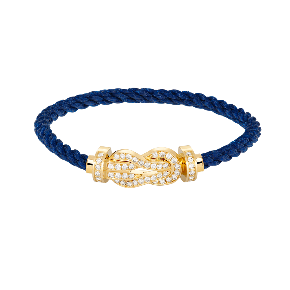 [Okajuri Jewelry] CHANCE LARGE 8 FIGURE BUCKLE FULLDIAMOND BRACELET GOLD