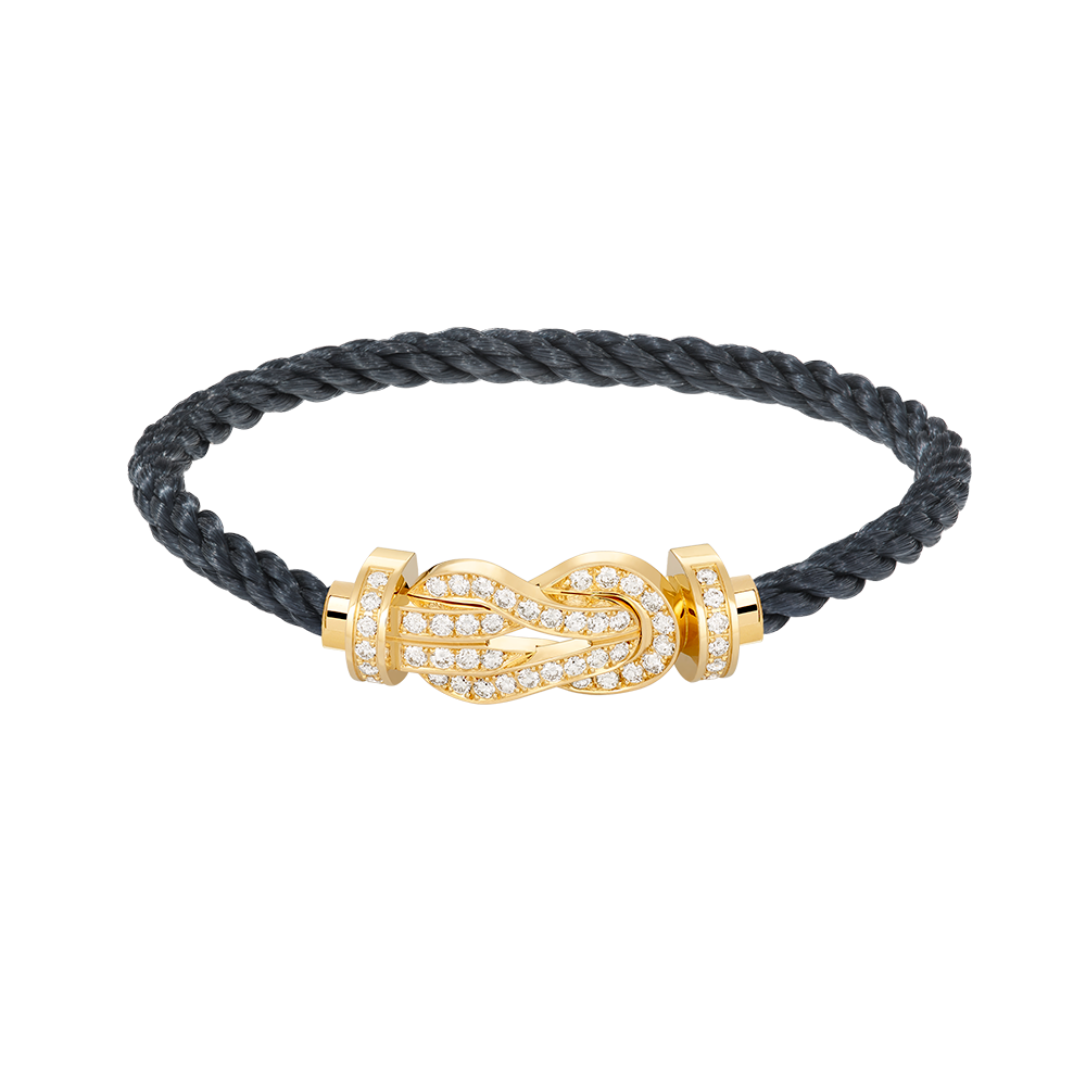 [Okajuri Jewelry]CHANCE LARGE 8 FIGURE BUCKLE FULLDIAMOND BRACELET GOLD