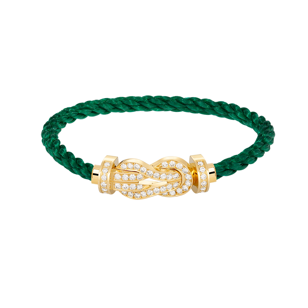 [Okajuri Jewelry] CHANCE LARGE 8 FIGURE BUCKLE FULLDIAMOND BRACELET GOLD