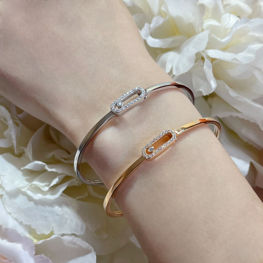 [Okajuri Jewelry]Move Uno pavé flex bangle medium