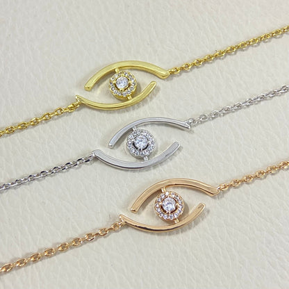 [Okajuri Jewelry]Lucky Eye Pave-Set Diamond Bracelet