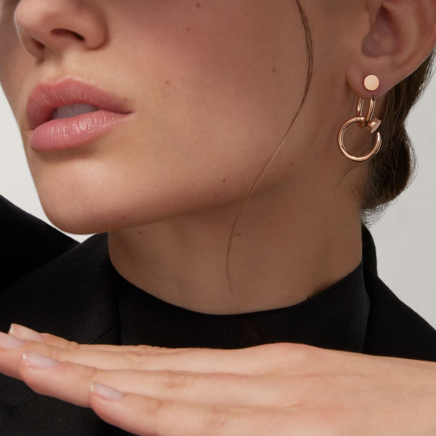 [Okajuri Jewelry] JUSTE NO DIAMOND DOUBLE EARRINGS