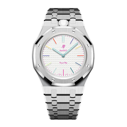 Royal Oak Pop Exclusive Steel Case & Strap Full‑wrap Embedded Watch Band