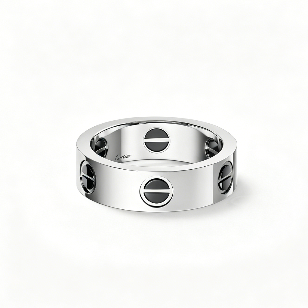[Okajuri Jewelry] LOVE RING 5.5MM NO DIAMONDS  CERAMIC