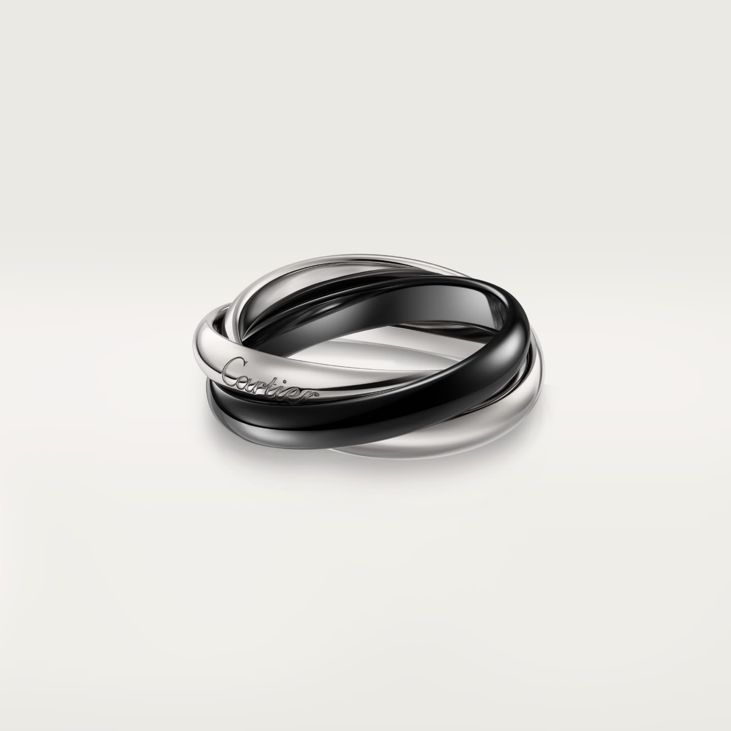 [Okajuri Jewelry] TRINITY 3.2MM RING BLACK CERAMIC