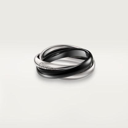 [Okajuri Jewelry] TRINITY 3.2MM RING BLACK CERAMIC