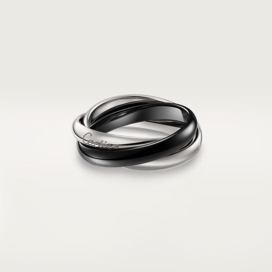[Okajuri Jewelry] TRINITY 3.2MM RING BLACK CERAMIC