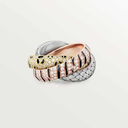 [Okajuri Jewelry] TRINITY  RING LEOPARD PRINT