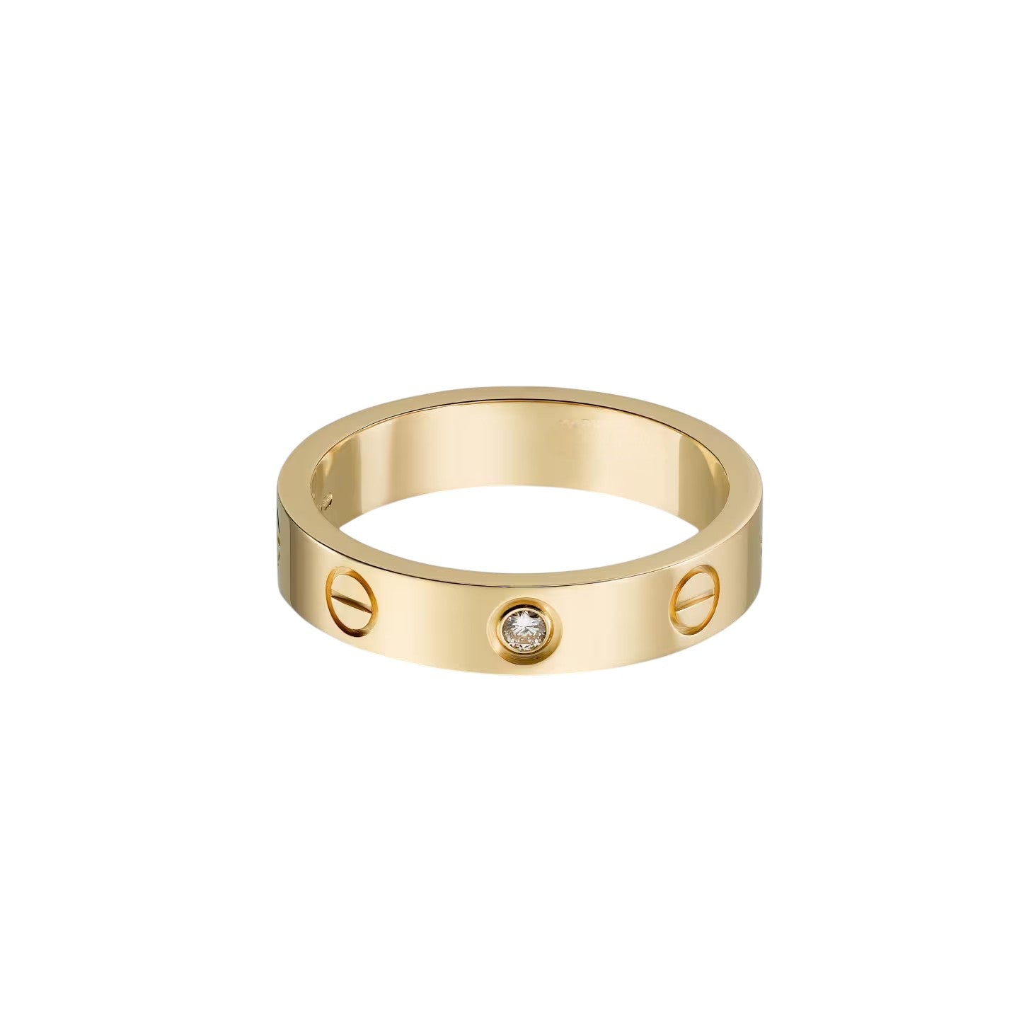[Okajuri Jewelry] LOVE 4MM 1 DIAMOND RING