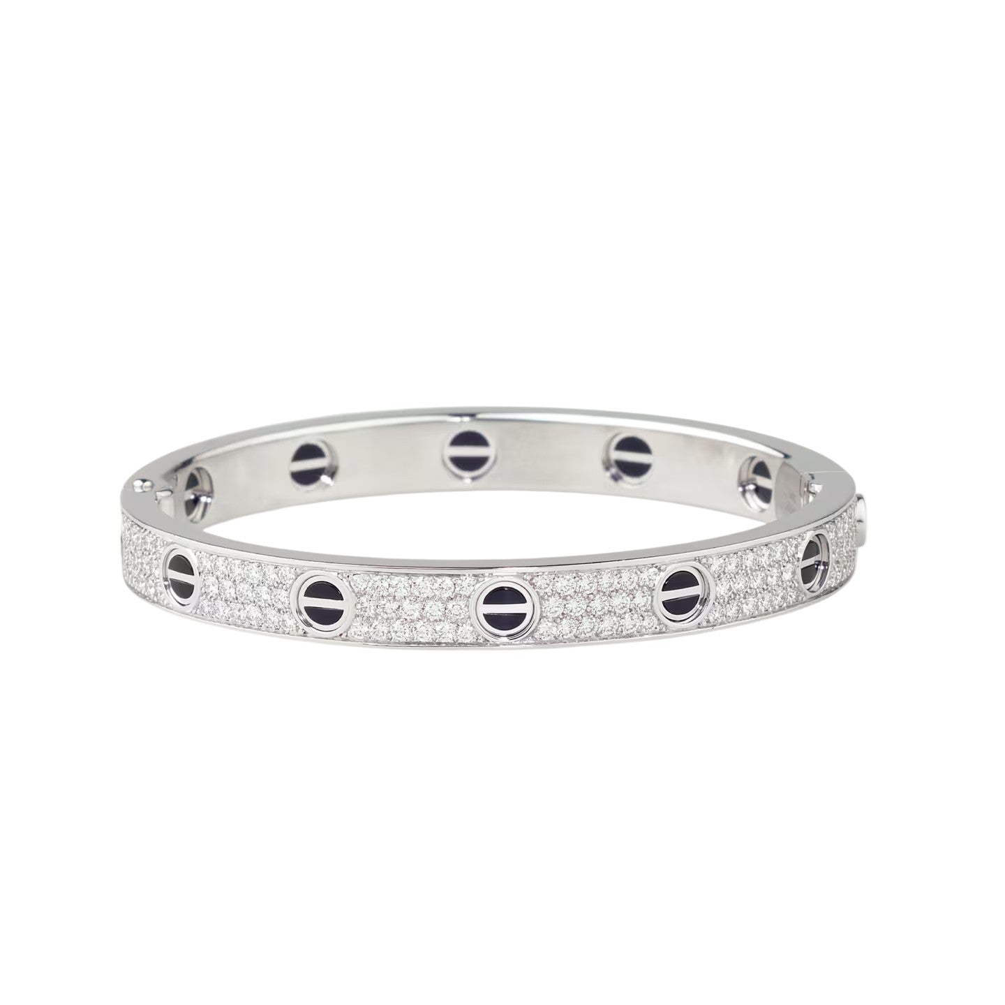 [Okajuri Jewelry] LOVE BRACELET 6.1MM DIAMOND-PAVED CERAMIC