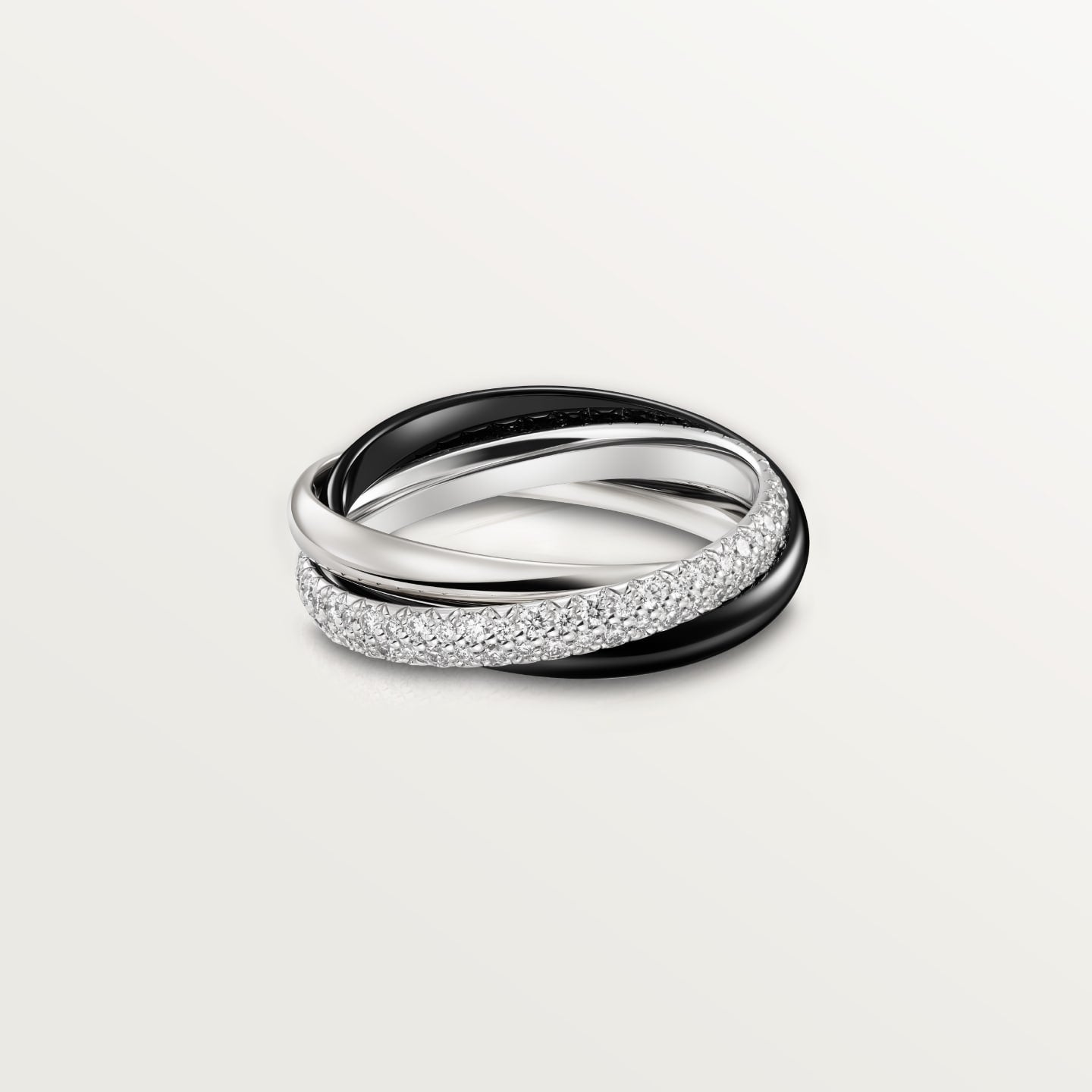[Okajuri Jewelry] TRINITY 3.2MM RING BLACK CERAMIC