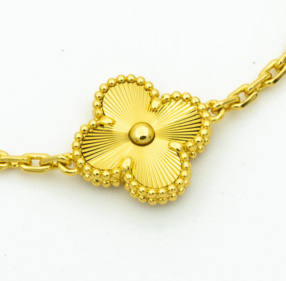 [Okajuri Jewelry]CLOVER BRACELET 5 MOTIFS GOLD DIAMOND