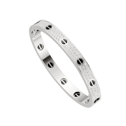 [Okajuri Jewelry] LOVE BRACELET 6.1MM DIAMOND-PAVED CERAMIC