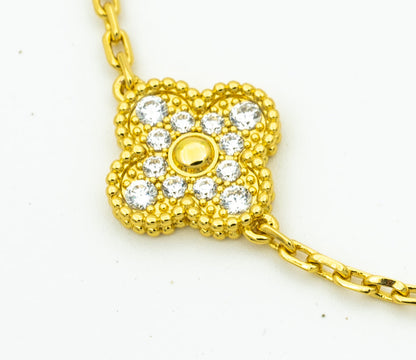 [Okajuri Jewelry]  CLOVER 5 MOTIF LASER BRACELET COLLECTION