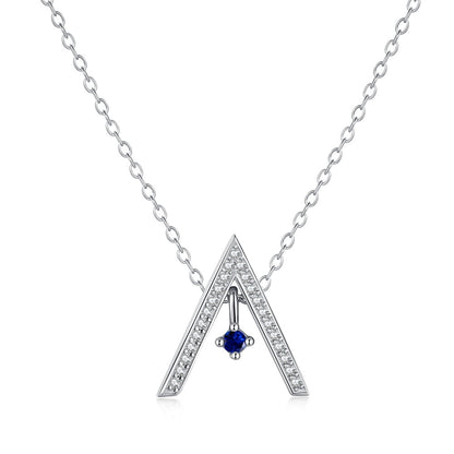 [Okajuri Jewelry]Sparkling "A" Shape Necklace