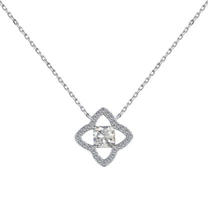 [Okajuri Jewelry]Exquisite Flower Shape Princess Cut Necklace