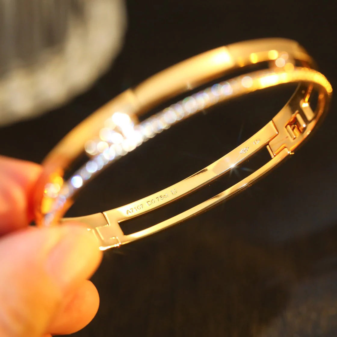 [Okajuri Jewelry]Move Romane Diamond Bangle Bracelet