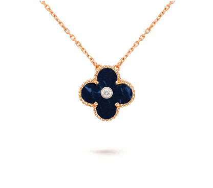[Okajuri Jewelry] CLOVER 15MM DIAMOND SINGLE FLOWER NECKLACE COLLECTION