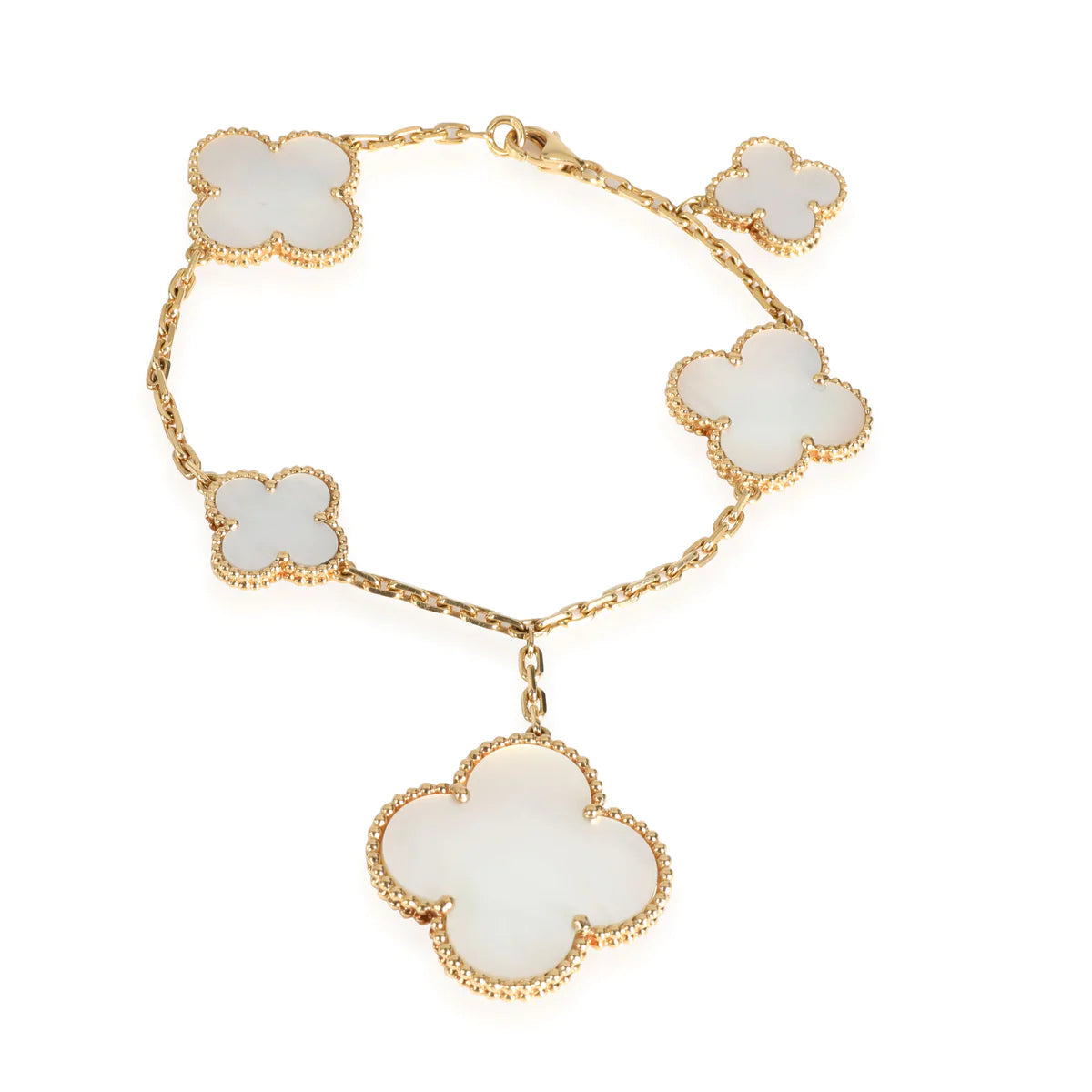 [Okajuri Jewelry]MAGIC CLOVER MOP GOLD BRACELET 5 MOTIFS