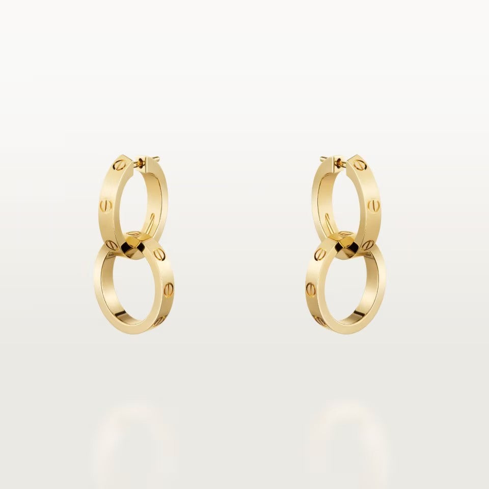 [Okajuri Jewelry] LOVE 3.3MM DANGLE EARRINGS