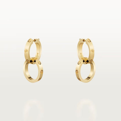 [Okajuri Jewelry] LOVE 3.3MM DANGLE EARRINGS