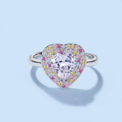 [Okajuri Jewelry]Delicate Ebullient Heart Shape Wedding Ring