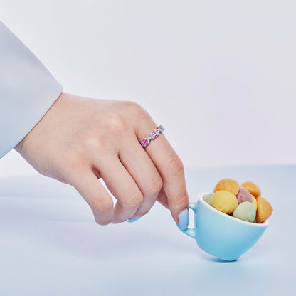 [Okajuri Jewelry]Unique Colorful Emerald Cut Party Ring