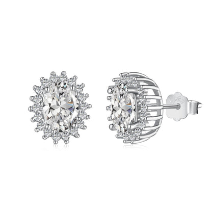 [Okajuri Jewelry]Delicate Radiant Oval Cut Daily Earrings