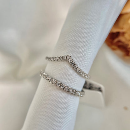 [Okajuri Jewelry]Elaborate Tennis Band Ring