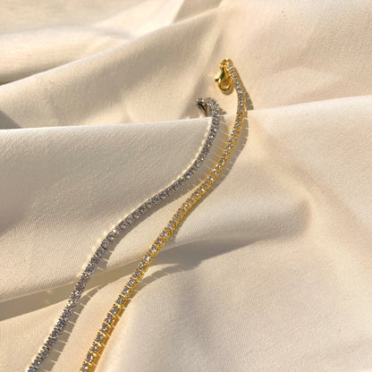 [Okajuri Jewelry]Radiant Shinning Princess Cut Tennis Bracelet