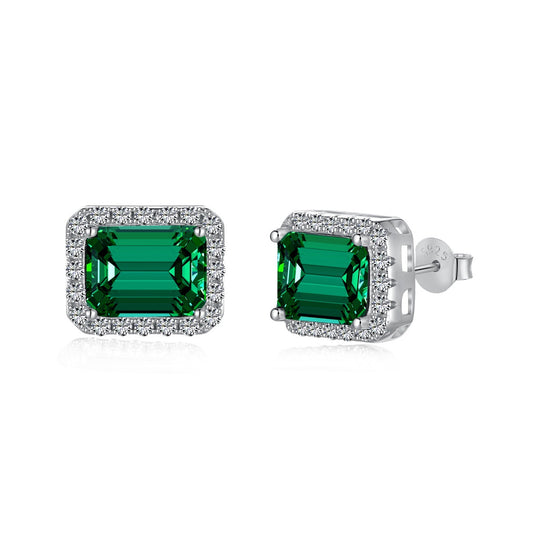 [Okajuri Jewelry]Luxurious Dainty Emerald Cut Banquet Earrings