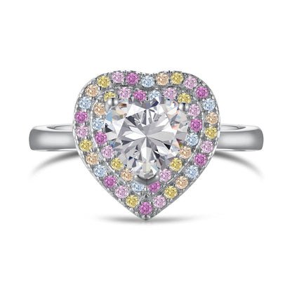 [Okajuri Jewelry]Delicate Ebullient Heart Shape Wedding Ring