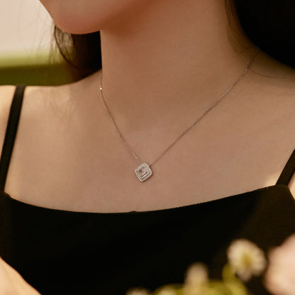 [Okajuri Jewelry]Sparkling Asscher Cut Necklace