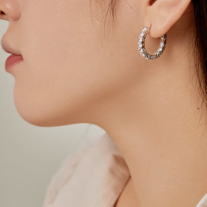 [Okajuri Jewelry]Unique Round Cut Daily Earrings