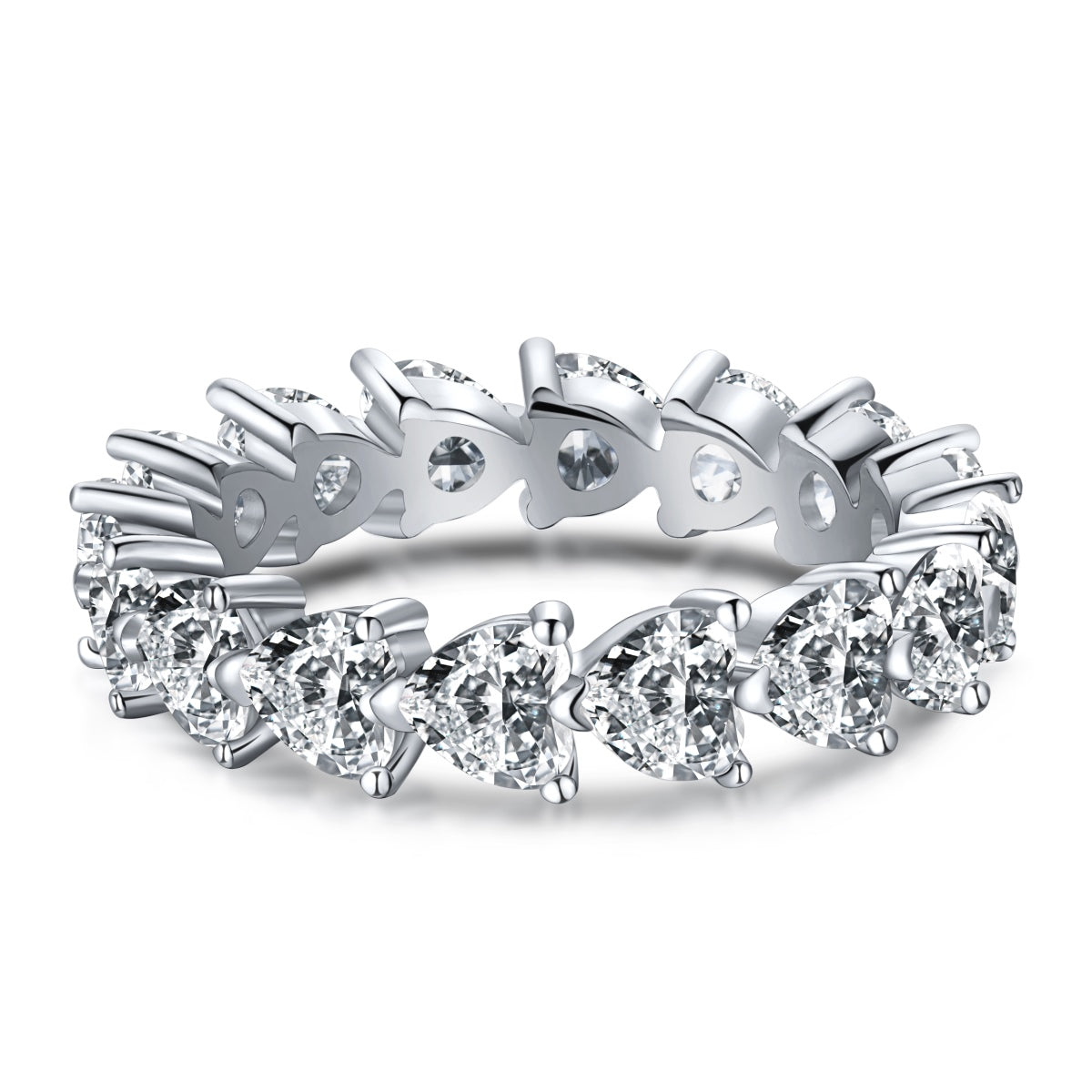 [Okajuri Jewelry]0.25 Carat Radiant Romance Heart Cut Lover Ring