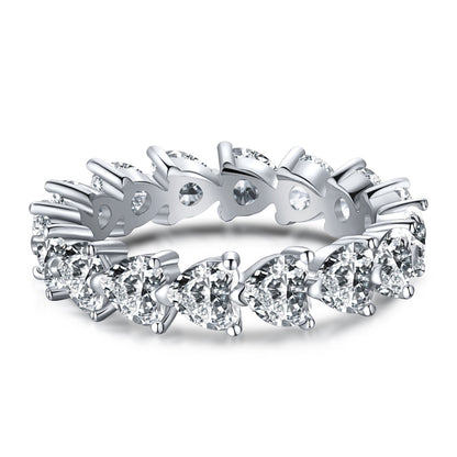 [Okajuri Jewelry]0.25 Carat Radiant Romance Heart Cut Lover Ring