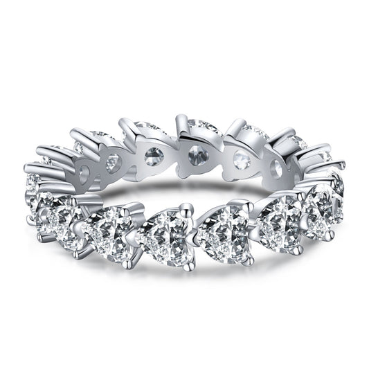[Okajuri Jewelry]0.25 Carat Radiant Romance Heart Cut Lover Ring